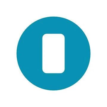 Mobile Payment Icon Color Circle Button Business Finance Symbol Vector Stock Illustration