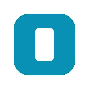 Mobile Payment Icon Color Rounded Square Button Business Finance Symbol Vector Stock Illustration