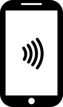 Mobile payment icon sign. Illustrazione stock