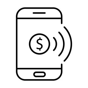 Mobile payment icon vector for your web site design, logo, app, UI. illustrat 스톡 일러스트