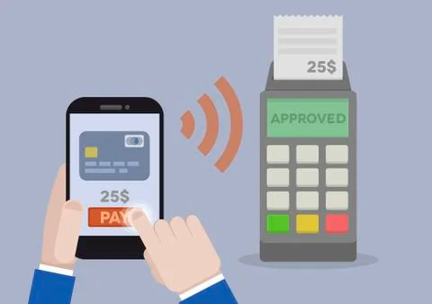 Mobile payment Stock Illustration