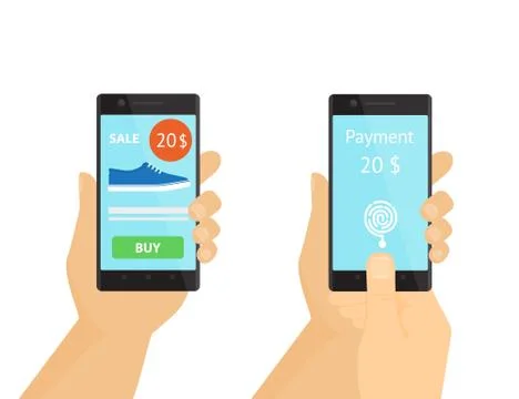 Mobile payment Stock Illustration