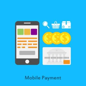 Mobile payment Stock Illustration