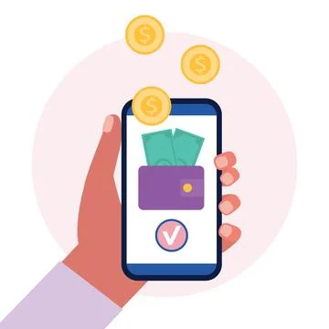 Mobile Payment Stock Illustration