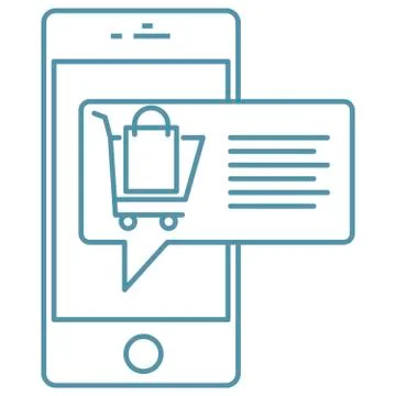 Mobile payment illustration Stock Illustration