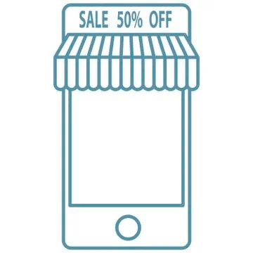 Mobile payment illustration Stock Illustration