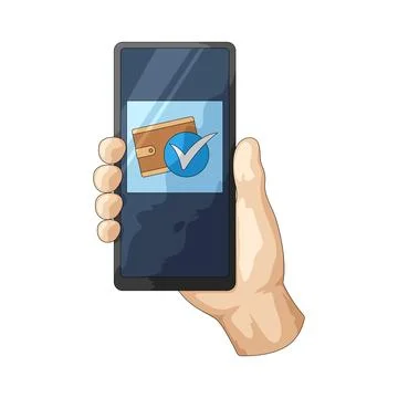 Mobile payment illustration Stock Illustration