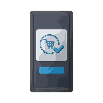 Mobile payment illustration Stock Illustration