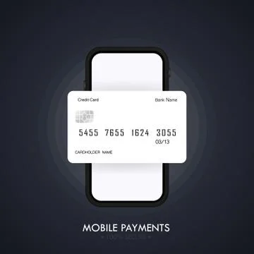 Mobile payment illustration. Smartphone with processing of mobile payments fr Stock Illustration