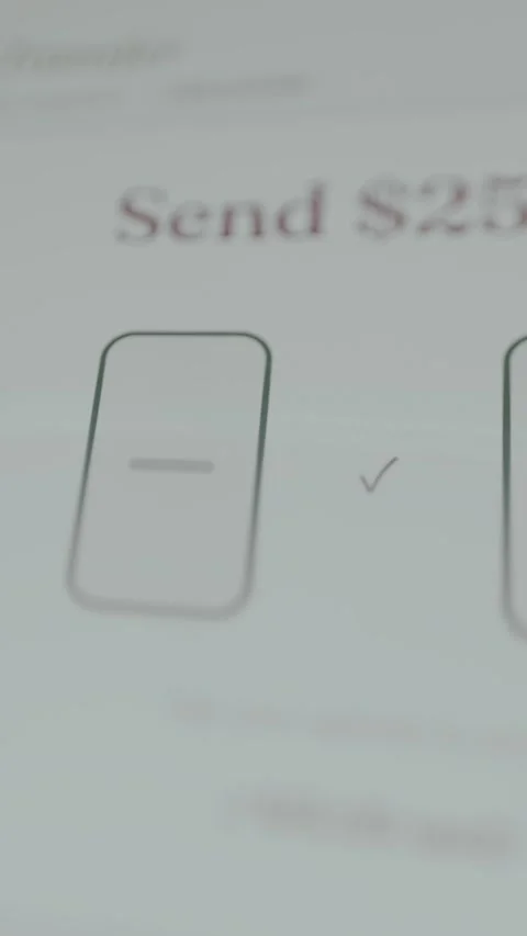 Mobile payment interface with Bump Transfer activated by device tap Stock Footage 332512315