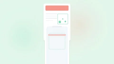 Mobile Payment or Digital Transaction for Rewards Shown Through Document Sc.. 動画素材 347359866
