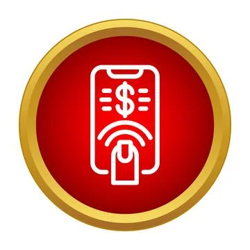 Mobile payment processing contactless transaction using smartphone 스톡 일러스트