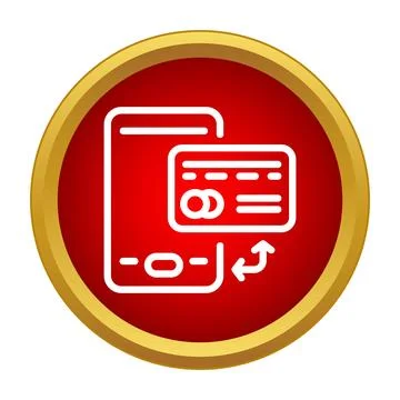 Mobile payment processing using smartphone and credit card Illustrazione stock