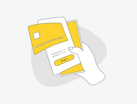 Mobile Payment Security, Fraud Prevention. Safe online shopping with mobile Illustrazione stock