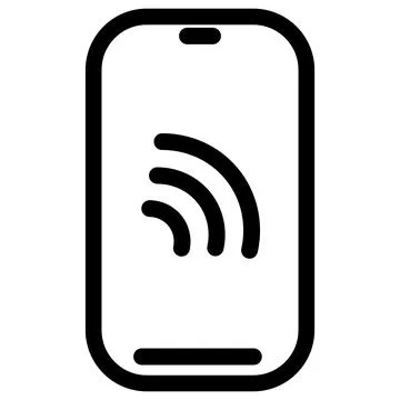 Mobile Payment- Smartphone Wireless Transaction Icon 스톡 일러스트
