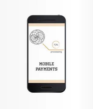 Mobile payment vector illustration Stock-Illustration