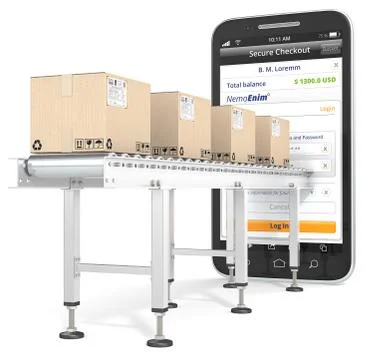 Mobile Payments. Stock Illustration