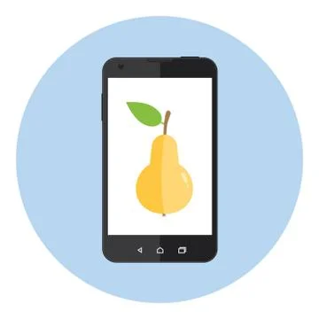 Mobile Pear Stock Illustration