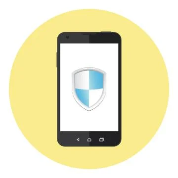 Mobile Personal Data Protection Illustrazione stock