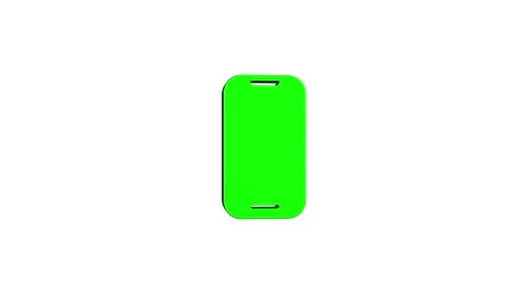 Mobile phone 3d icon rotation 4k animation sign on background Stock Footage 313485885