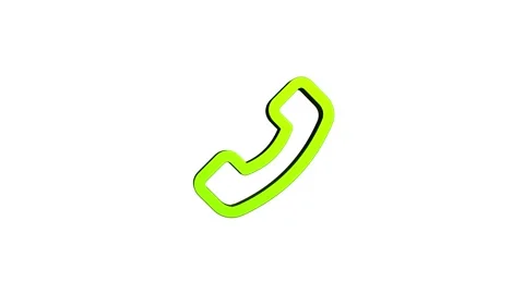 Mobile phone 3d icon rotation 4k animation sign on background Stock Footage 313487728