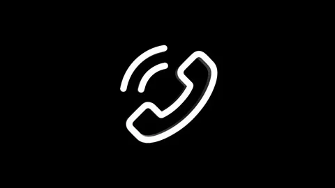 Mobile phone 3d icon rotation 4k animation sign on background Stock Footage 313487732