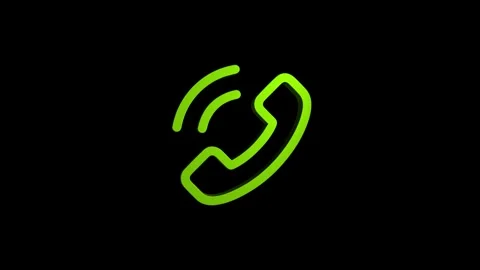 Mobile phone 3d icon rotation 4k animation sign on background Stock Footage 313487740