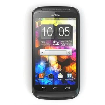 Mobile phone. 3d Stock Illustration