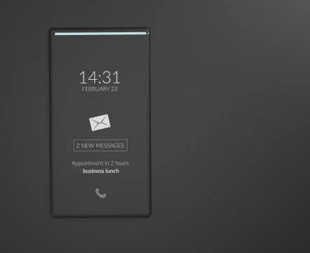 Mobile phone 3d-illustration Stock Illustration