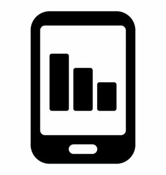 Mobile Phone Analytics Stock Illustration