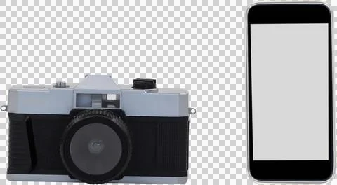 Mobile phone and digital camera Stock Illustration