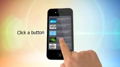 Mobile phone animation Stock After Effects