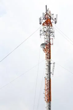 Mobile phone antenna Stock Photos