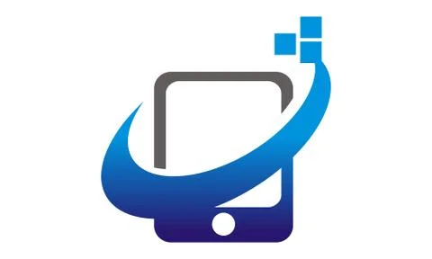Mobile Phone App Center Illustrazione stock