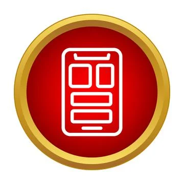 Mobile phone application interface wireframe icon design 스톡 일러스트
