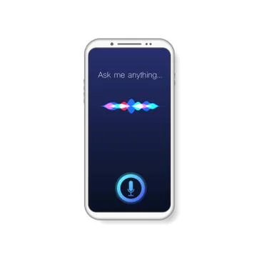 Mobile phone assistant Stock Illustration