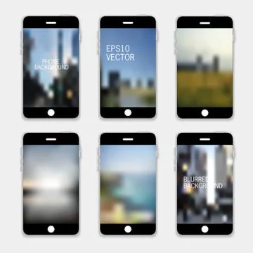 Mobile Phone Background Stock Illustration