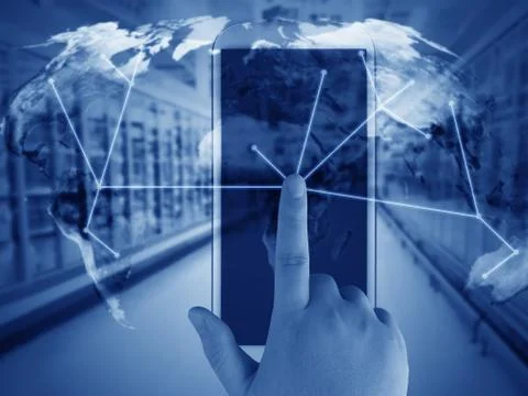Mobile Phone Background Stock Photos