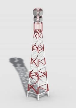 Mobile phone base station Stock Illustration