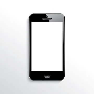 Mobile phone black Stock Illustration