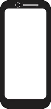 Mobile phone. blank form. technique Stock Illustration