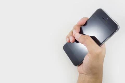 Mobile phone bundle on a white background. Stock Photos