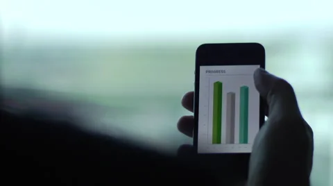 Mobile Phone Business Progress Stock Footage 41067202