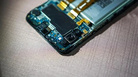 Mobile phone camera modules Stock-Fotos