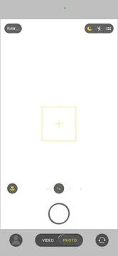 Mobile phone camera rec overlay mockup isolated on transparent bg. Recorder cam Stock Illustration