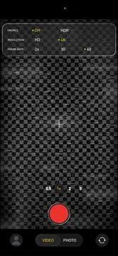 Mobile phone camera rec overlay mockup with cctv noise vintage effect isolated. 스톡 일러스트