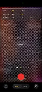 Mobile phone camera rec overlay mockup with cctv colored noise glitch vintage 库存插图
