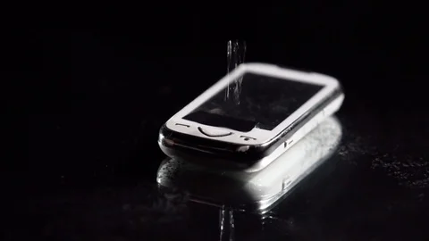 Mobile phone close-up is on the surface 動画素材 113067407