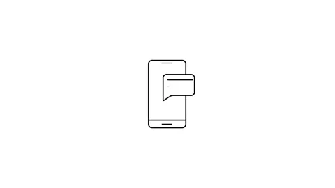 Mobile phone coming text or OTP cone concept video Stock Footage 261690841