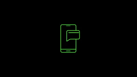 Mobile phone coming text or OTP cone concept video Stock Footage 261690848